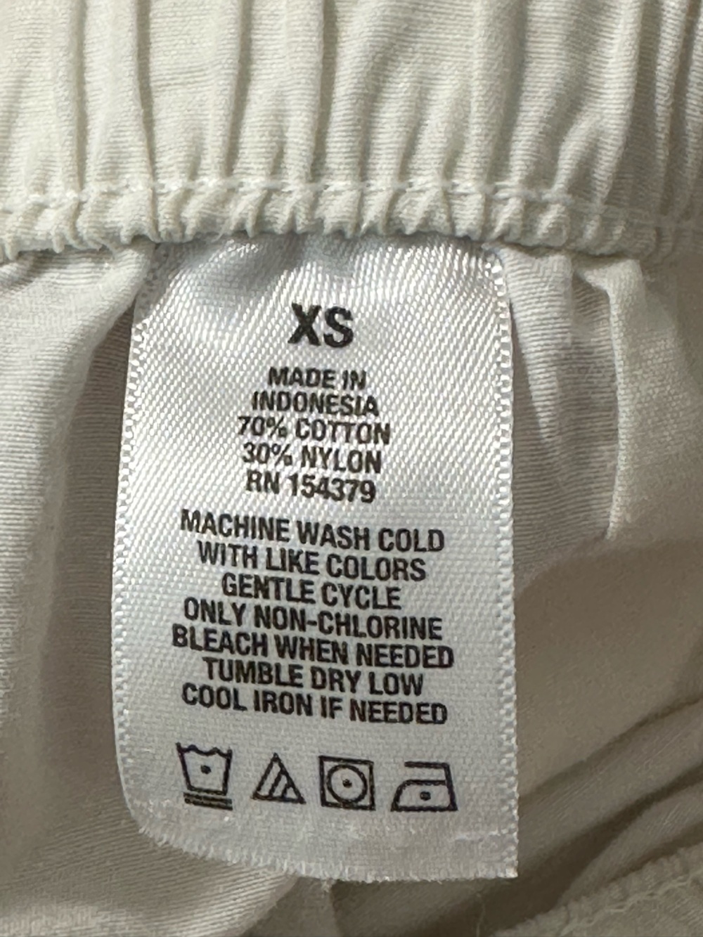 Aeropostale Parachute White Multi-Pocket Cargo Pants - Picture 9 of 15